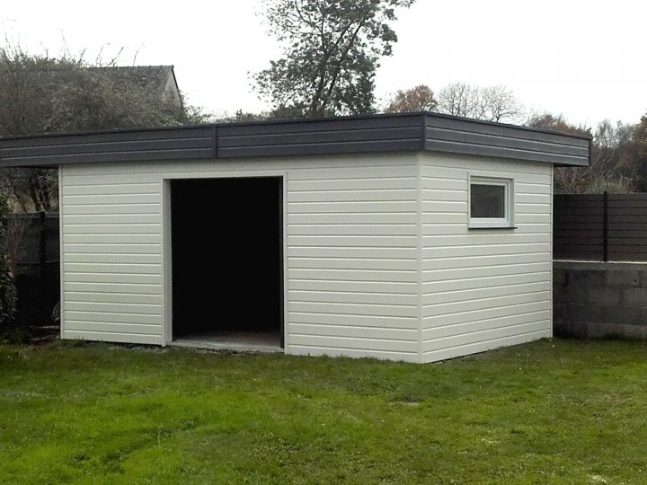Abri De Jardin Toit Plat Sur Mesure En Bretagne tout Abri De Jardin Toit Plat 5M2