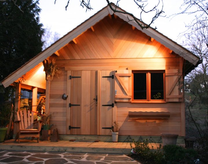 Abri De Jardin Tradition Cr Rustique / Contemporain – Cerisier à Abri De Jardin Contemporain