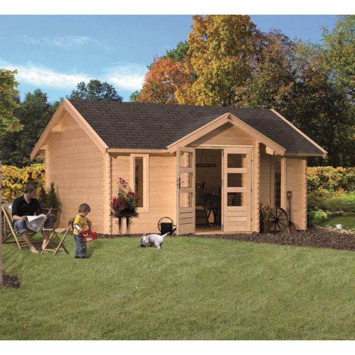 Abri En Bois Semi-Habitable Nordland 20,33M² – Epaisseur 38Mm tout Maison De Jardin Jouet