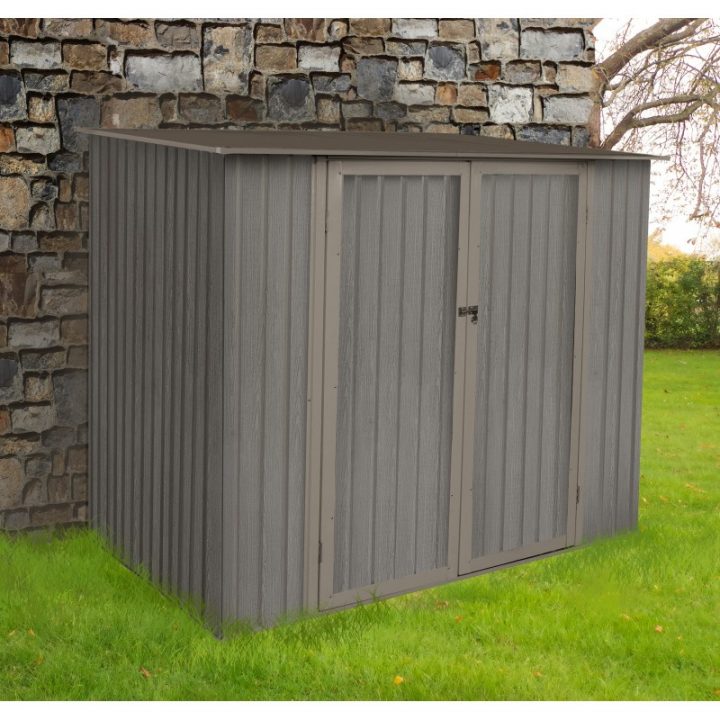 Abri En Métal Monopente 3,17M² Imitation Bois Vieilli pour Abri De Jardin Monopente Abri En Métal Monopente 3,17M² Imitation Bois Vieilli pour Abri De Jardin Monopente