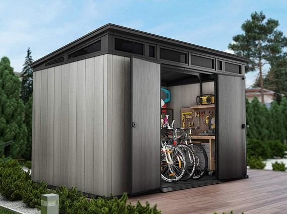 Abri En Résine Brossium Monopente 7.4M2 à Abri Jardin 4M2