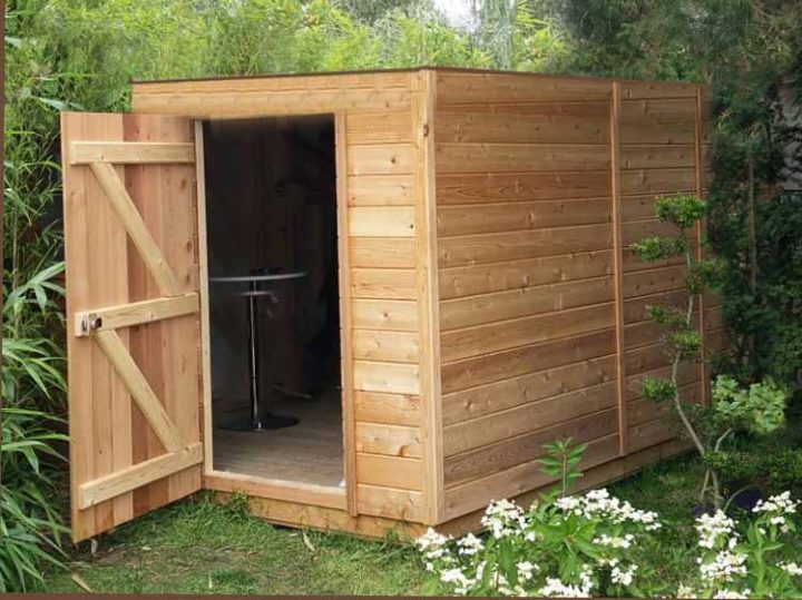 Abri Jardin Bois 5M2 Abri De Jardin En Bois À Toit Plat avec Abri De Jardin En Bois 5M2