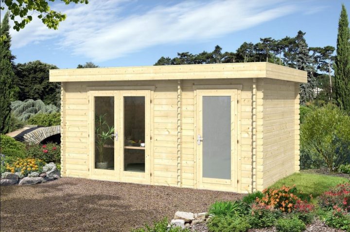 Abri Jardin Bois Onslow Toit Plat 11.21M² Pas Cher – Abri pour Abris De Jardin Auchan