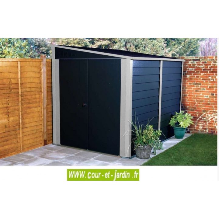 Abri Jardin Metal, Garage À Motos Couleur Anthracite De destiné Abri Moto Jardin