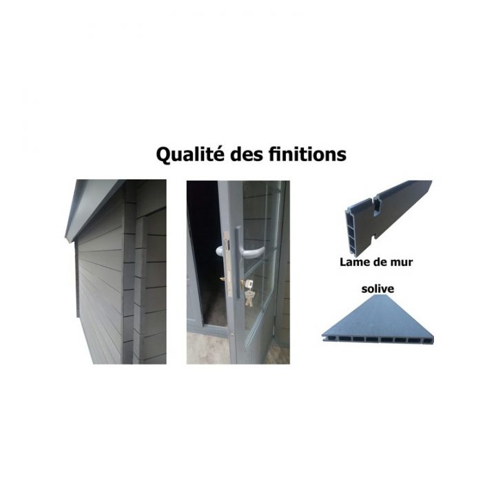 Abri Jardin Moderne Design : Lame Composite Avec Terasse dedans Abri De Jardin En Composite