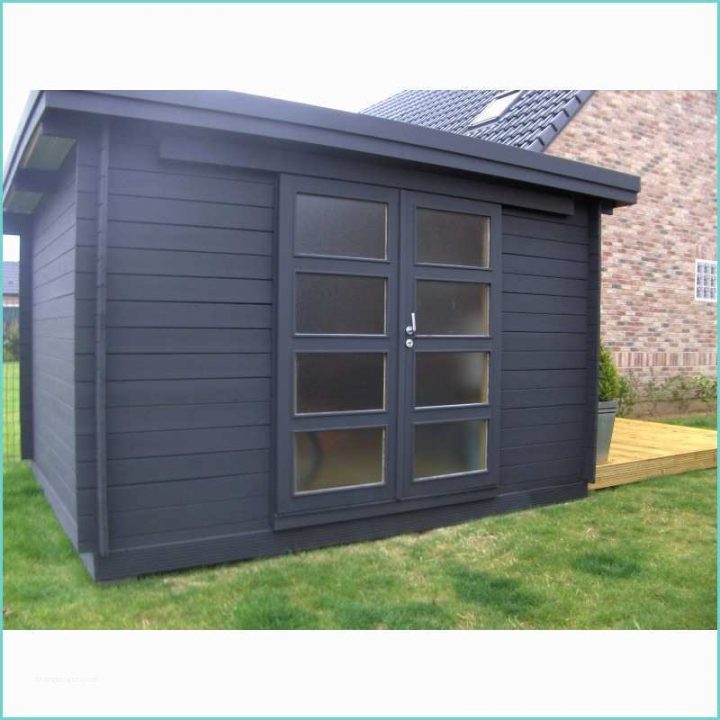 Abri Jardin Toit Plat 20M2 Chalet En Bois 15M2 Les Cabanes tout Cabane De Jardin 20M2