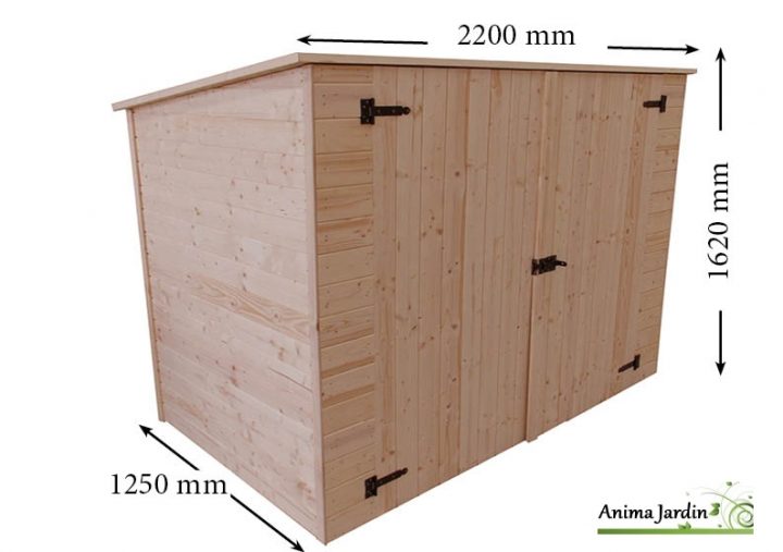 Abri Mural En Bois, Range Vélo, Scooter, Moto, Grand avec Abri Moto Jardin