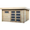 Abri Plodovie 3,86X3,86M 28Mm Toit Plat intérieur Abris De Jardin Toit Plat