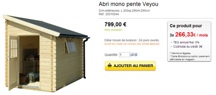 Abris De Jardin 1 Pente Adossable 5M2 dedans Abri De Jardin Resine 5M2 Pas Cher