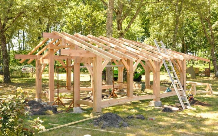 Abris De Jardin – 20 M2 | Charpente-Teixeira pour Couverture Abri De Jardin