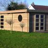 Abris De Jardin En Sapin Rouge Du Nord - Bois 28Mm Traité pour Abris De Jardin Toit Plat