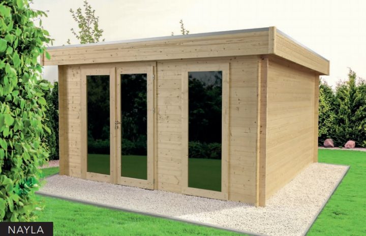 Abris Jardin Bois Gamme Premium : Bureaux Et Chalets Haut tout Bureau De Jardin En Kit