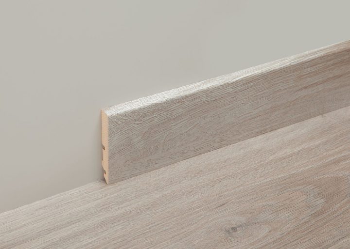 Accessoire Profil Mélaminé Plinthe Haute 80Mm – Longueur intérieur Revetement Mural Stratifié Mélaminé À Haute Pression