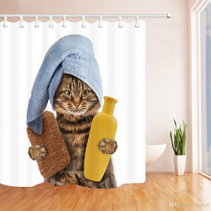 Acheter Chaude Pas Cher Drôle Chat Mode Rideau De Douche 69 X 70 Pouces Polyester Tissu Mildiou Imperméable À Leau Salle De Bains Fournitures Blackout dedans Rideaux De Douche Pas Cher Acheter Chaude Pas Cher Drôle Chat Mode Rideau De Douche 69 X 70 Pouces Polyester Tissu Mildiou Imperméable À Leau Salle De Bains Fournitures Blackout dedans Rideaux De Douche Pas Cher