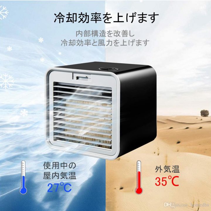 Acheter Espace Personnel Refroidisseurs Dair Pour Chambre Portable Usb Mini  Climatiseur Pour Camping Voiture Petit Humidification Cool Air Cube avec Mini Climatiseur Pour Chambre