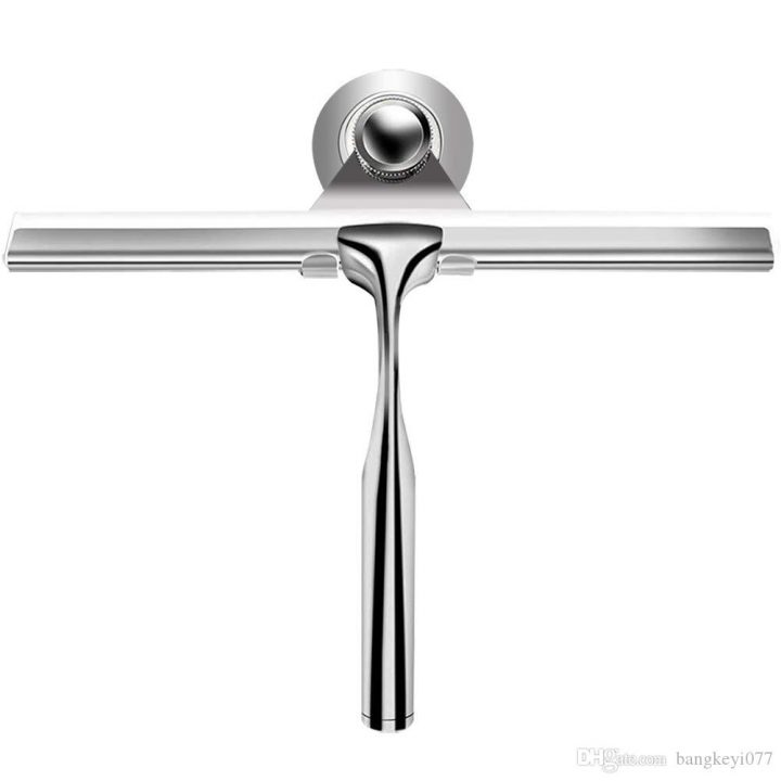 Acheter Raclette En Verre De Douche Avec Porte Ventouse En Acier Inoxydable  De Rechange Pour Lame De Caoutchouc, Porte De Douche, Miroir De Salle De encequiconcerne Raclette Salle De Bain