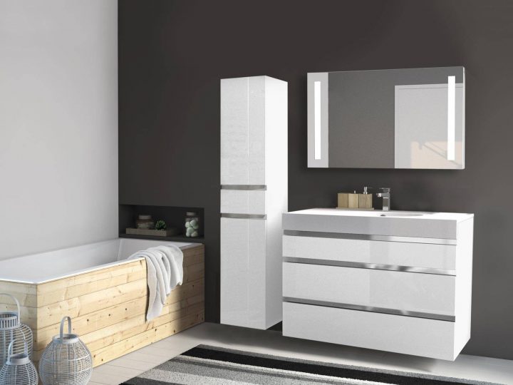 Acheter Un Meuble De Salle De Bains Suspendu Et Étroit destiné Meuble Salle De Bain Placo Acheter Un Meuble De Salle De Bains Suspendu Et Étroit destiné Meuble Salle De Bain Placo