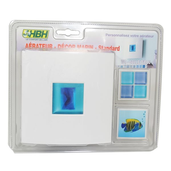 Aérateur Extracteur D'Air Électrique 3 Inserts Décor Marin concernant Aerateur Salle De Bain