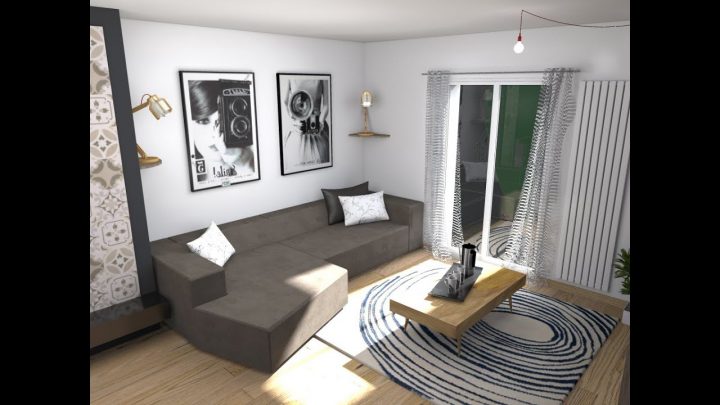 Agencement D'un Salon, Salle À Manger, Cuisine Et Transformation D'une  Cheminée à Amenagement Salon Salle À Manger 30M2