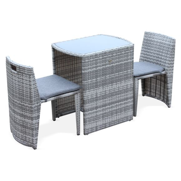 Alice'S Garden – Salon De Jardin En Résine Tressée Nuances avec Salon De Jardin Alice Garden