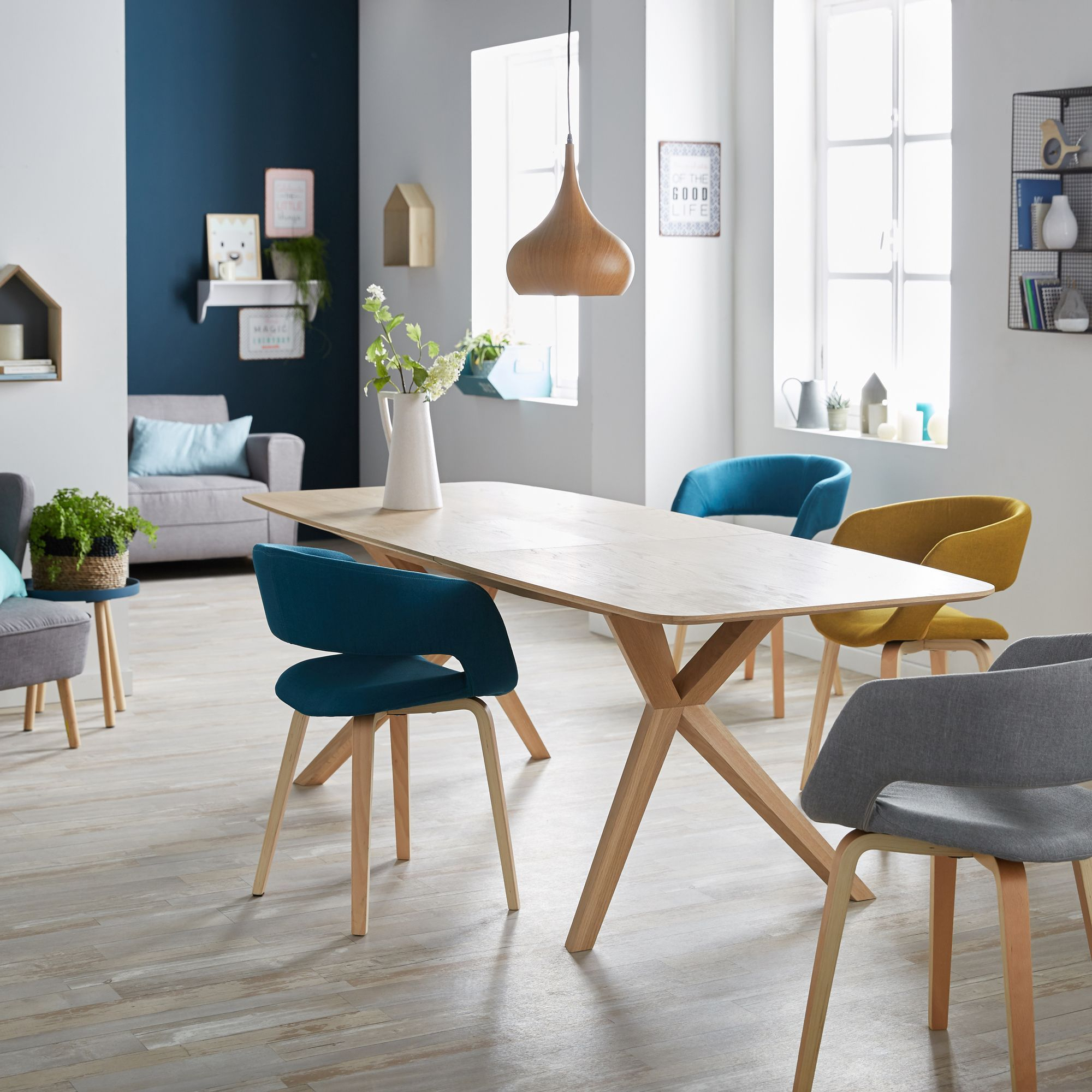 Alinea : Joyau Chaise Avec Accoudoirs Bleu - #alinea tout Chaise De Salle A Manger Alinea