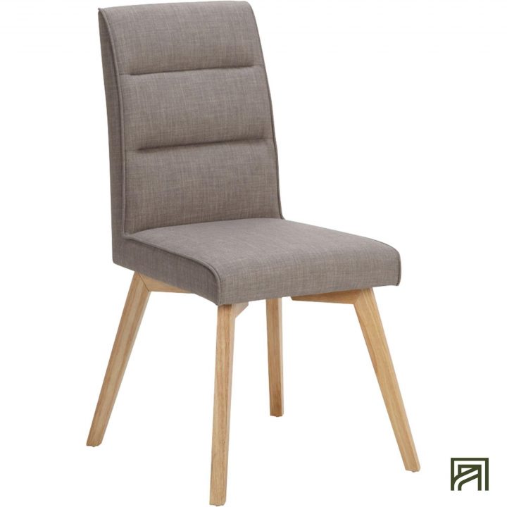 Alinea : Nestor Chaise Dossier Haut En Tissu Taupe – #alinea intérieur Chaise Haut Dossier Salle A Manger