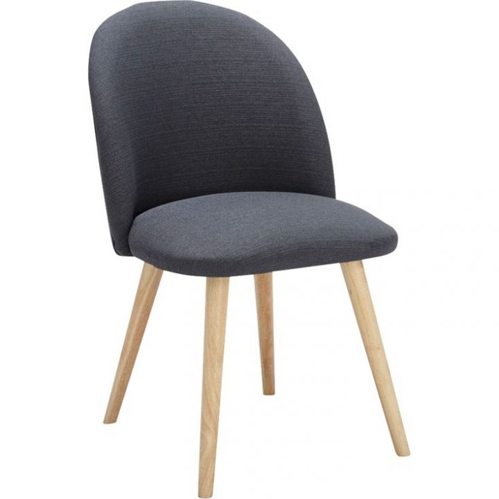 Alinea : Seraphine Chaise Rétro En Tissu Gris Foncé – # destiné Chaises Alinéa