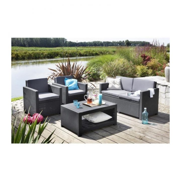 Allibert Salon De Jardin Monaco 4 Places Imitation concernant Salon De Jardin Discount