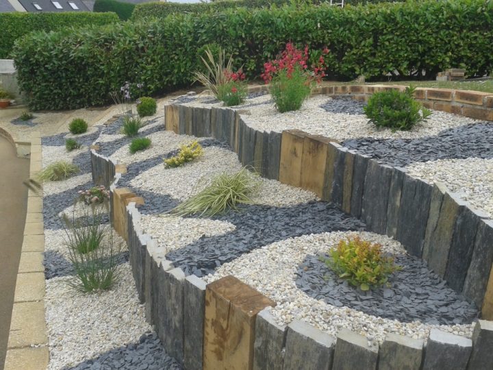 Amenagement Jardin Ardoise concernant Exemple D Aménagement De Jardin