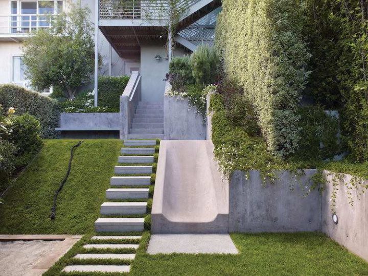 Aménagement Jardin Devant Maison En 50 Idées Modernes à Aménagement Escalier Extérieur Maison
