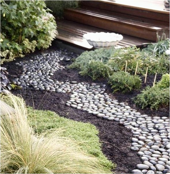 Amenagement Jardin Exterieur Avec Galets - Le Spécialiste à Modele De Jardin Avec Galets