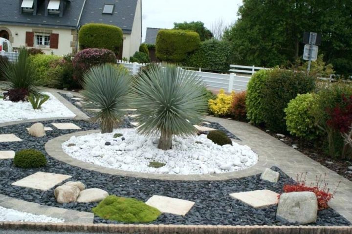 Amenagement Jardin Galets Blancs serapportantà Aménagement Parterre Amenagement Jardin Galets Blancs serapportantà Aménagement Parterre