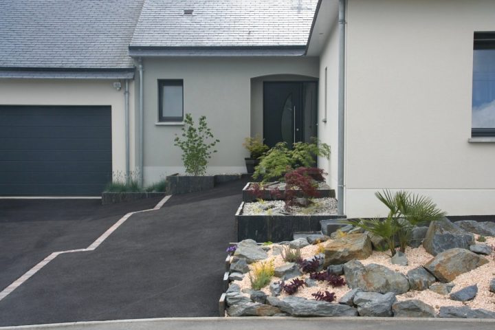 Aménager Parterre Devant Maison Inspirant Amenagement avec Aménagement Allée Entrée Maison