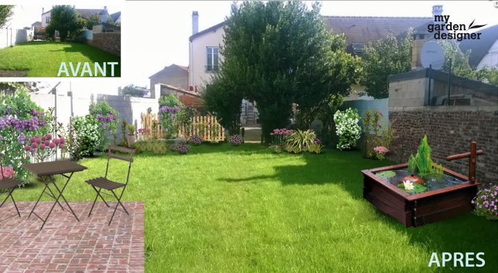 Aménager Un Jardin Carré En Ile De France | Monjardin à Aménager Un Petit Jardin De 20M2