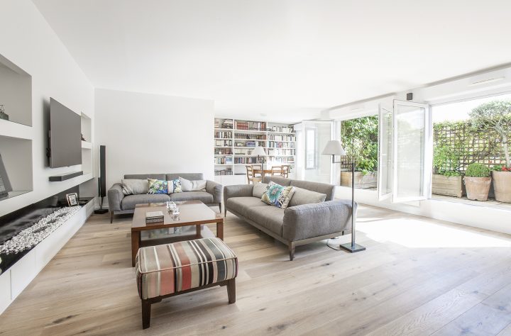 Appartement Les Lilas – 110M2 | Ouest Home destiné Parquet Salon Salle A Manger