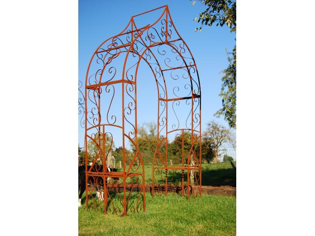 Arcade,Arche,Banc De Jardin En Fer Forge Verlaine Chapon destiné Arche De Jardin En Fer