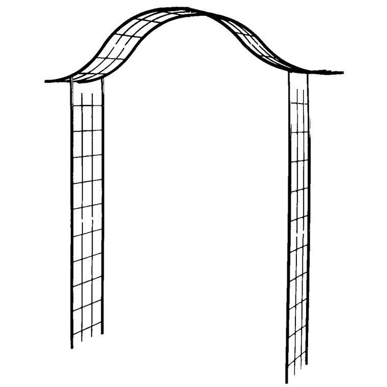 Arceau Portique Avec Treillage : Arches De Jardin Et dedans Arceau Jardin