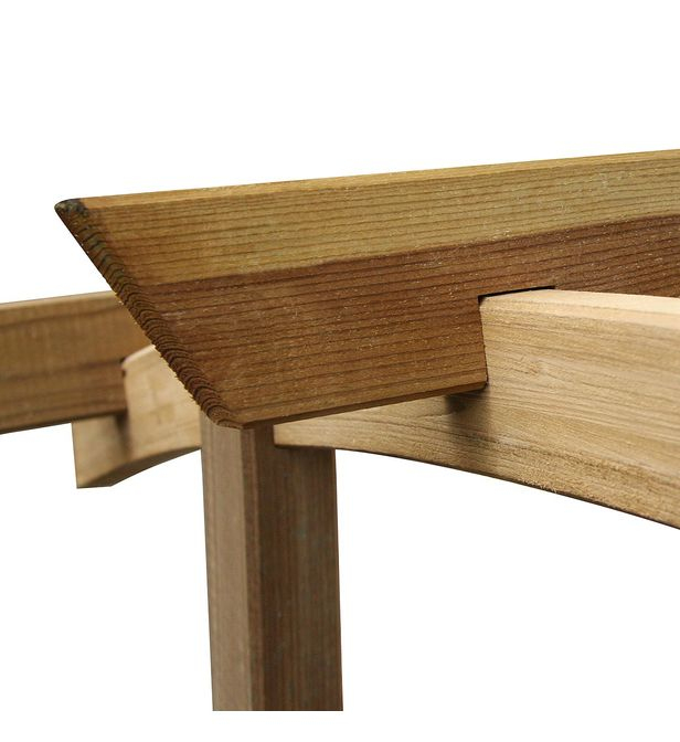 Arche De Jardin En Arc En Bois Traité, Primo Cémonjardin pour Arche De Jardin En Bois