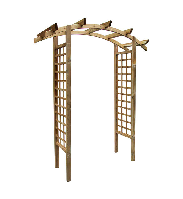 Arche De Jardin En Arc En Bois Traité, Primo Cémonjardin pour Arche De Jardin En Bois