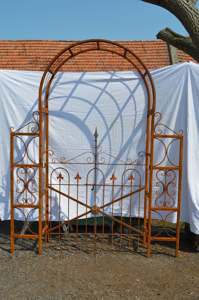 Arche De Jardin En Fer Forge Avec Portillon | Arche Jardin intérieur Arche De Jardin En Fer