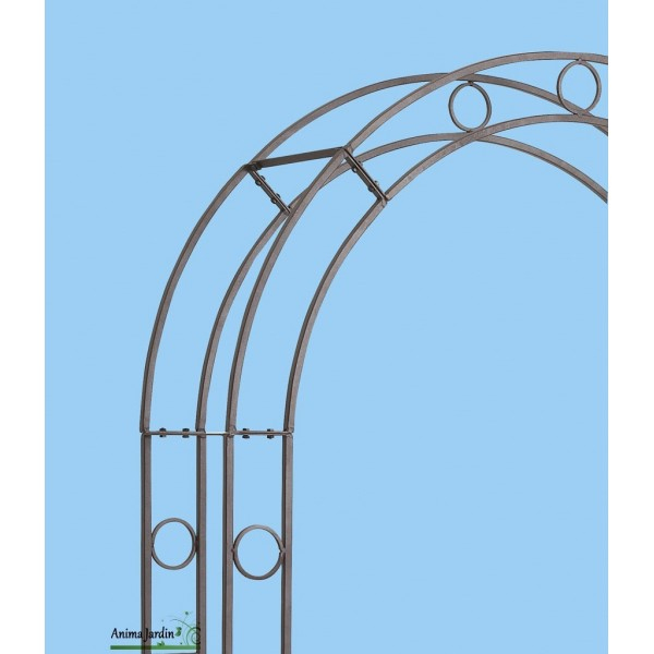 Arche En Métal, Rosier, Avec Leds, Décoration Jardin En pour Arche De Jardin En Fer