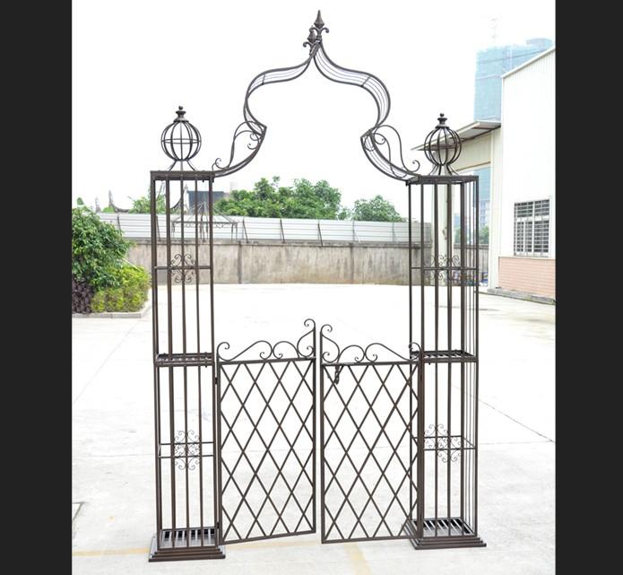 Arche Fer Forge Pour Plantes Grimpantes pour Arche De Jardin En Fer