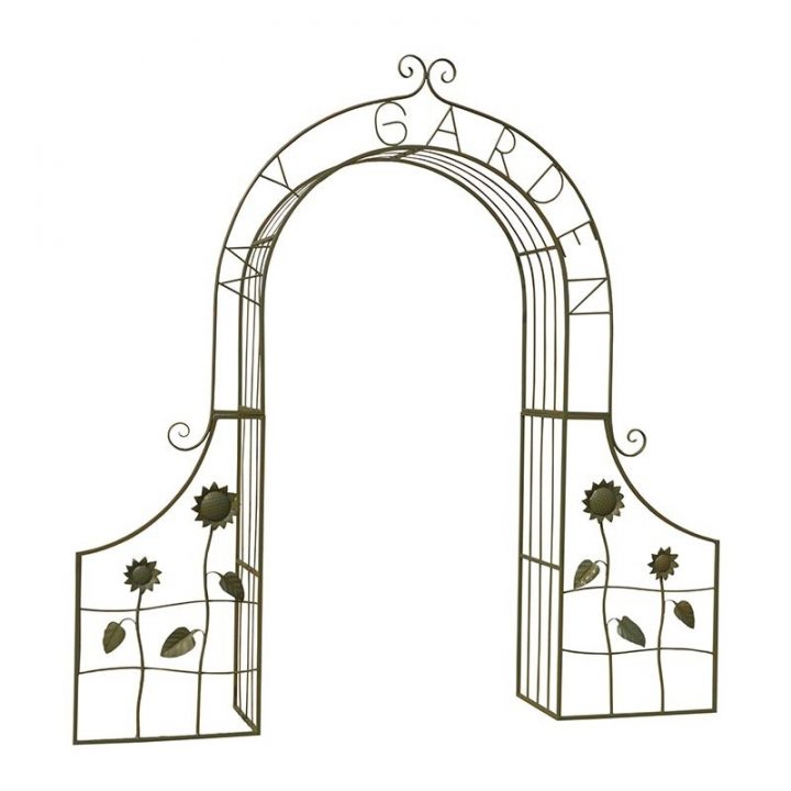 Arche Fer Plein Rouille avec Arche De Jardin En Fer