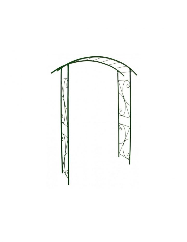 Arche "Pont" Coloris Vert Sapin Ou Fer Vieilli – Serres-Et encequiconcerne Arche De Jardin En Fer Forgé