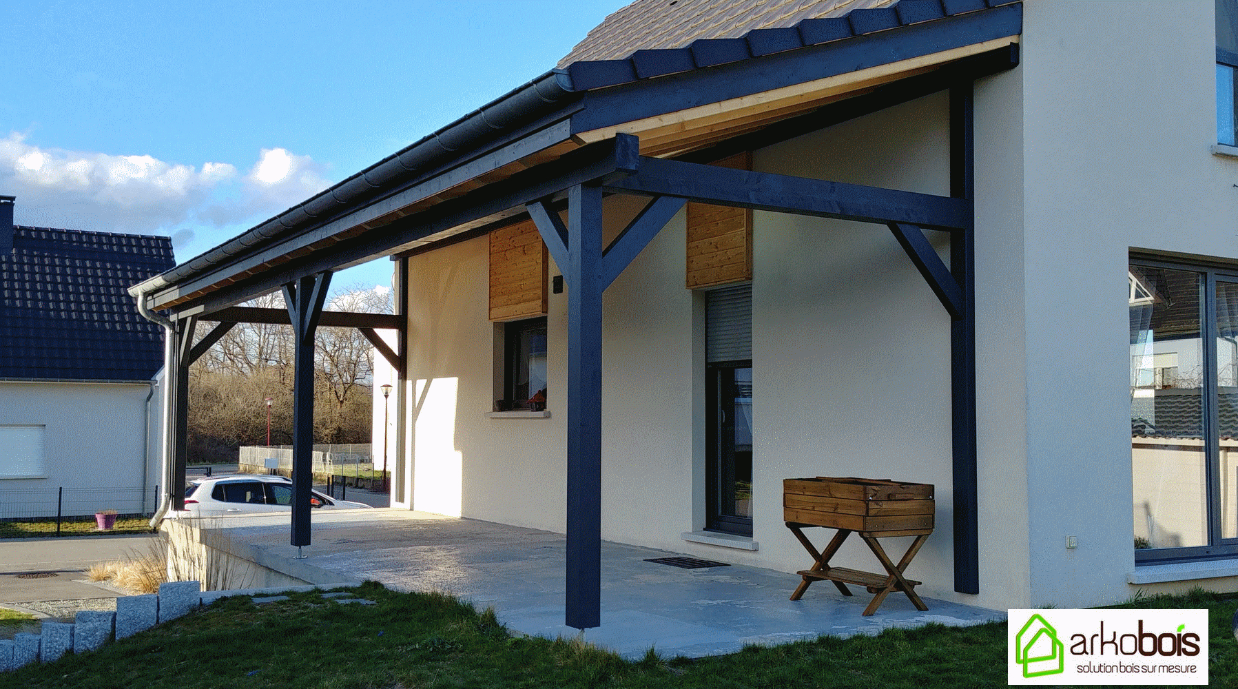 Arkobois — Arkobois Vous Pose Un Auvent, Pergola Ou concernant Auvent Terrasse Bois