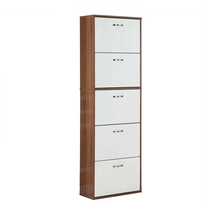 Armoire À Chaussures Bicolore Blanc Marron En 2020 (Avec tout Meubles À Chaussures But