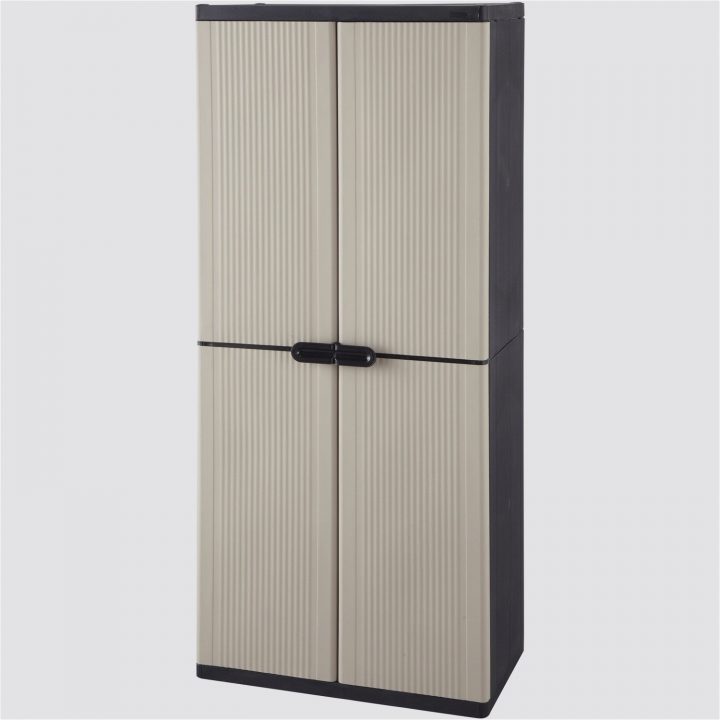 Armoire Basse R Sine 2 Tablettes Spaceo Premium L 80 X H tout Armoire De Jardin Leroy Merlin