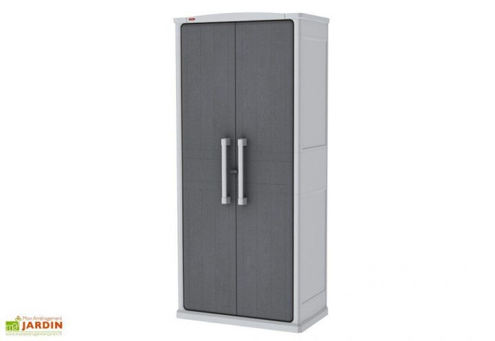 Armoire De Jardin Haute En Résine 80X47X178Cm – Chalêt-Jardin à Armoire De Jardin Resine