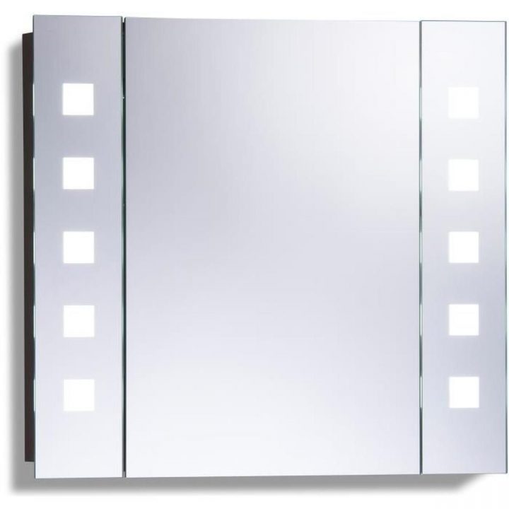 Armoire Miroir De Toilette Avec Eclairage encequiconcerne Miroir Salle De Bain Avec Éclairage Intégré