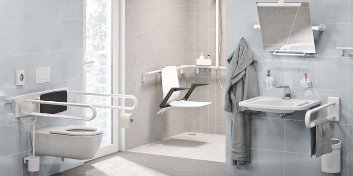 Ascento De Normbau : Un Siège De Douche Modulable | Sdbpro concernant Siège Pour Salle De Bain